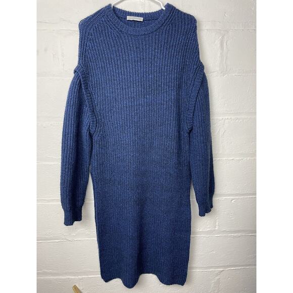 JW Anderson Womens Chunky Knit Dress Removable Long Sleeve Wool Dress Large - Picture 1 of 7